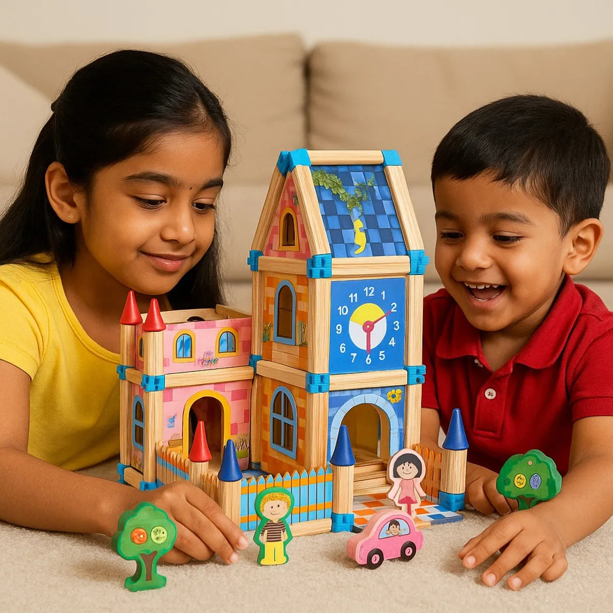 Wooden Master Of Architecture Building Blocks Toys - Kee&Ka