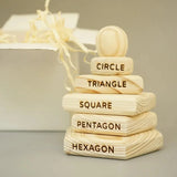 Montessori Wooden Shape Stacking Toy Set for Early Learning