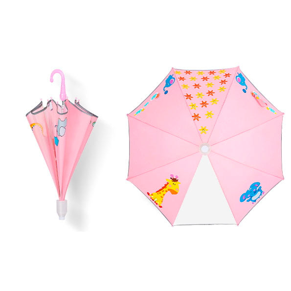 Transparent Window Pink + Unicorn Wings Raincoat