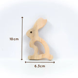 Hedgehog and Rabbit Wooden Teether Set