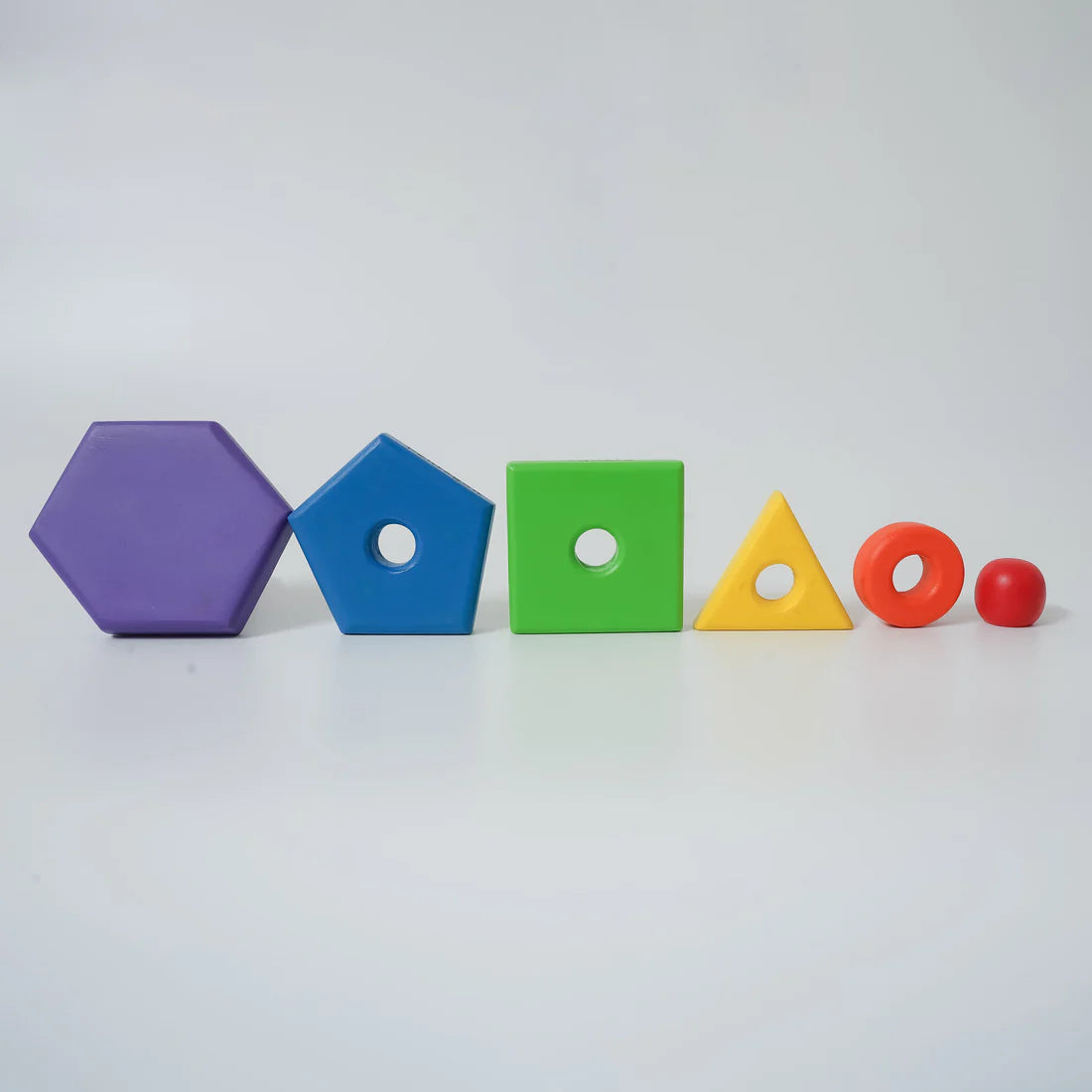 Wooden Shape Stacker (Color - Rainbow)