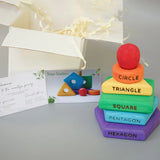 Wooden Shape Stacker (Color - Rainbow)