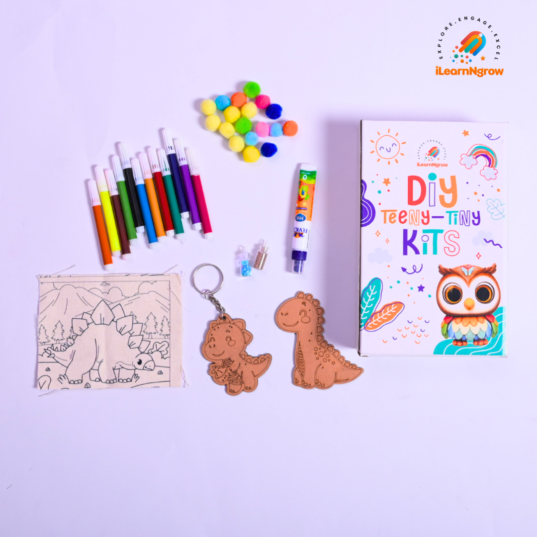 ILG Teeny Tiny Pen Stand + Teeny Tiny Fridge Magnet + Teeny Tiny Dino Painting Kit