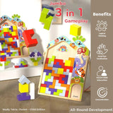 3 in 1 Tetris for Kids - Parent Child Edition - Kee&Ka