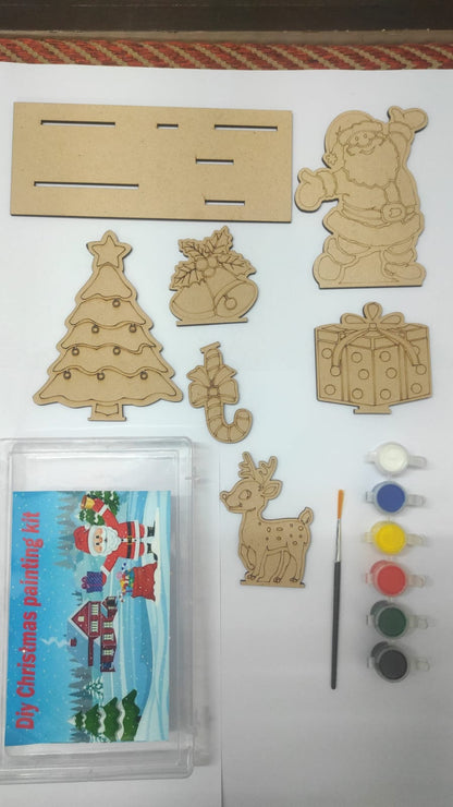 Set Of 5 DIY Christmas Painting Kit