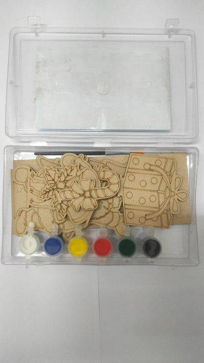 Set Of 5 DIY Christmas Painting Kit