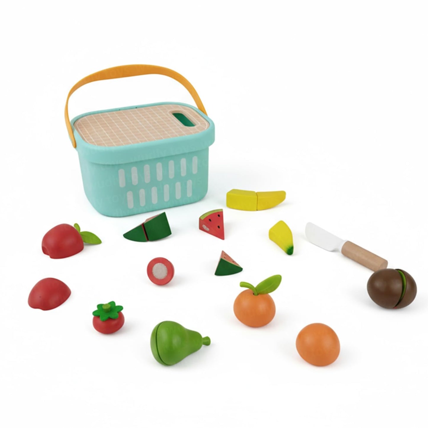 Wooden Cutting Fruit Magnetic Basket