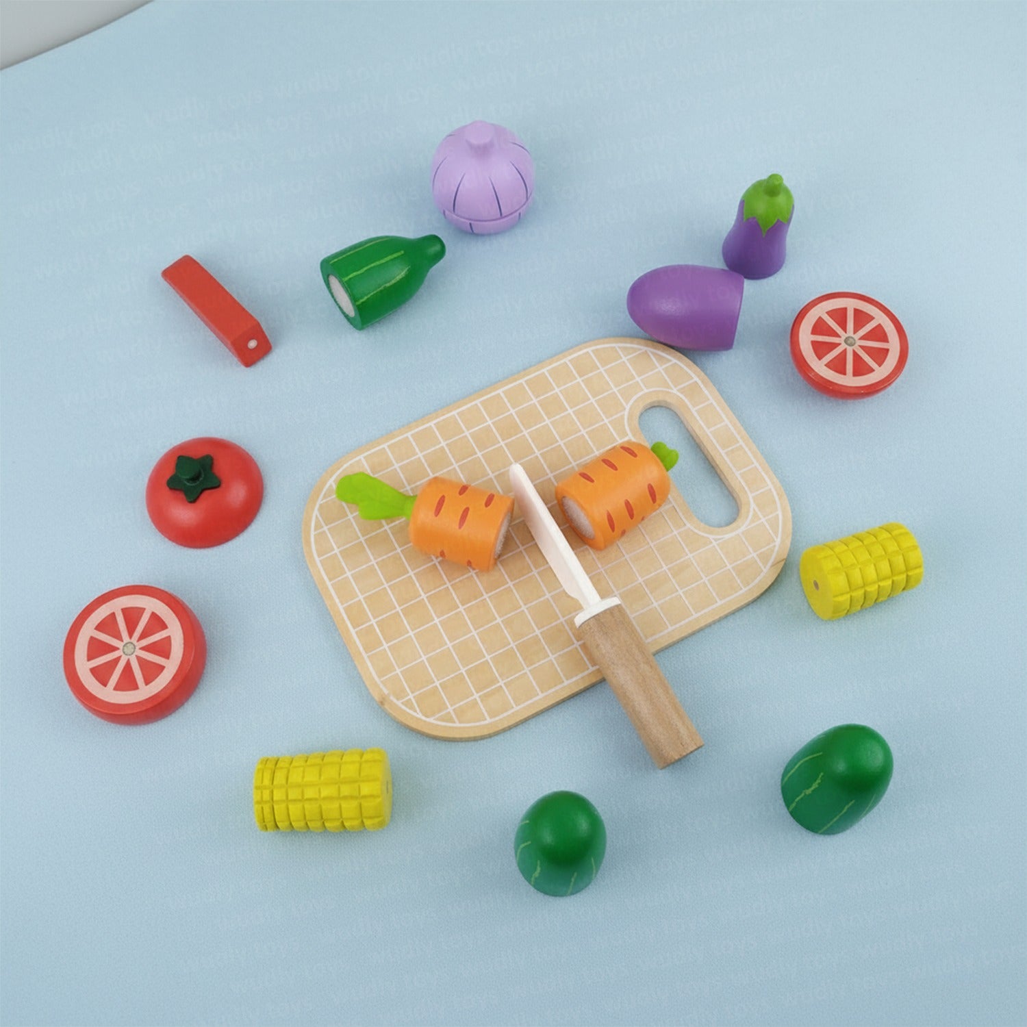 Wooden Cutting Vegetable Magnetic Basket