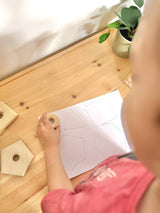 Montessori Wooden Shape Stacking Toy Set for Early Learning