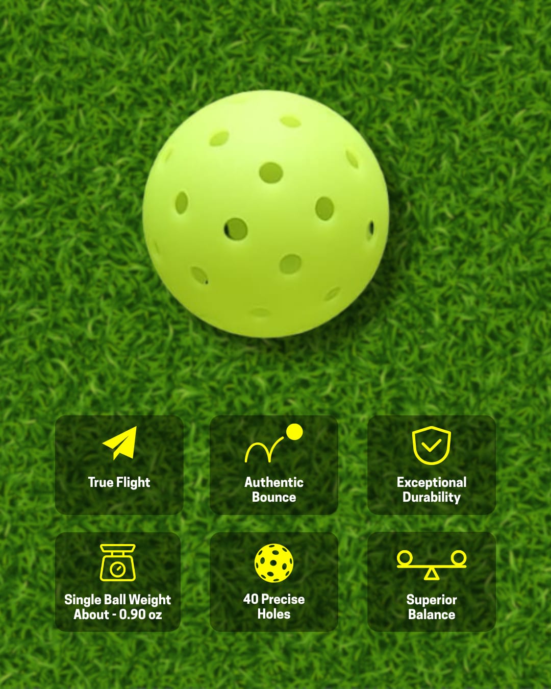 Pickleball Set For Kids (1 Paddle + 2 Balls)