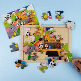 Zoo Theme Wooden Jigsaw-24 pieces - Kee&Ka