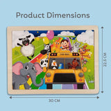 Zoo Theme Wooden Jigsaw-24 pieces - Kee&Ka