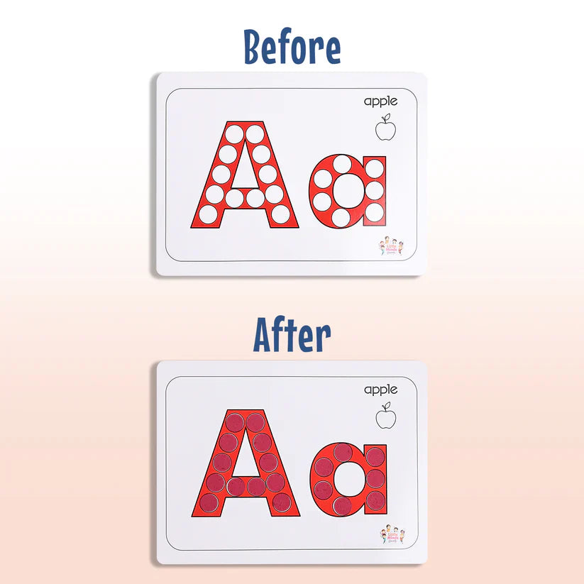 Alphabet Dot Sticker Sheets - Kee&Ka