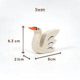 MoonBirds Wooden Bird Figurine Set – Neem Wood Montessori Toys