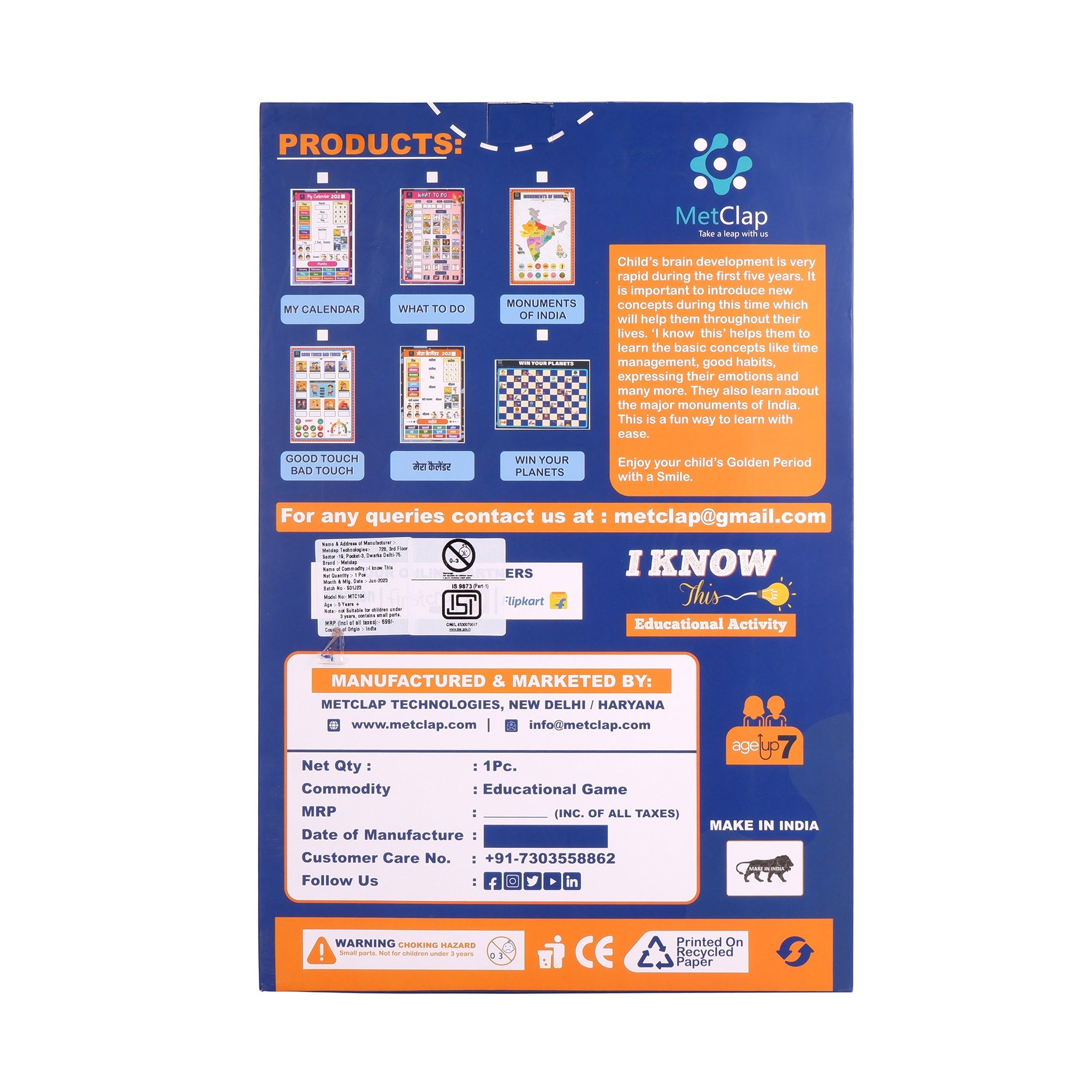 MetClap Hindi Home Calendar - Kee&Ka