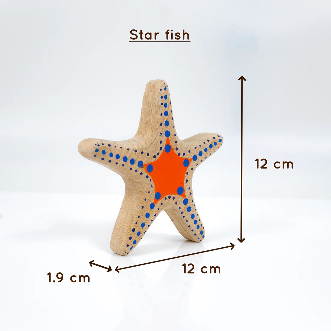Wooden Ocean Animal Toys Set – Handcrafted Neem Wood Sea Creatures