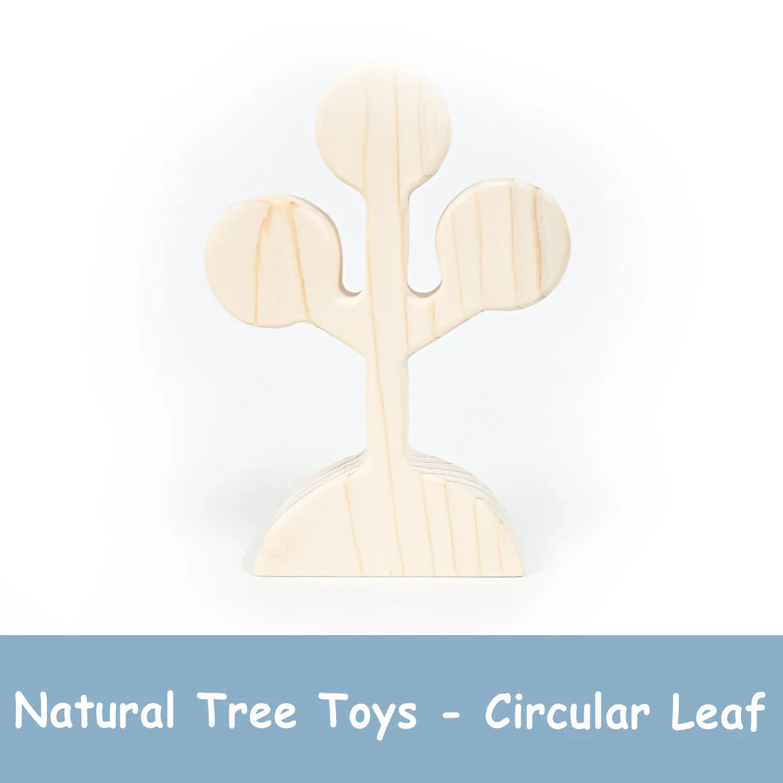 Natural Wooden Circular Leaf Tree Toy