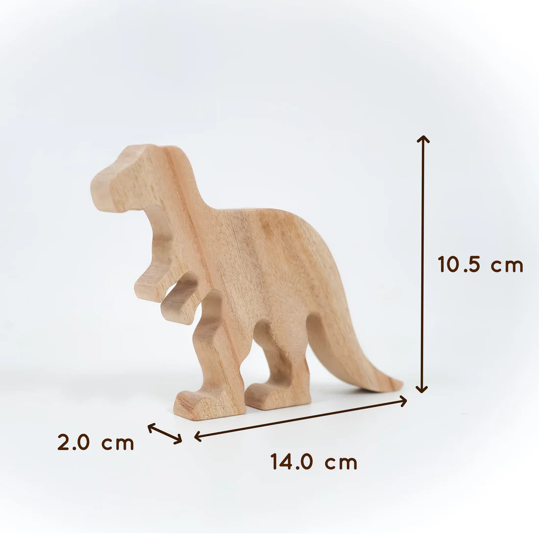 Natural Jurassic Toy Set – Eco-Friendly Wooden Dinosaur Toy Set