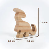 Natural Jurassic Toy Set – Eco-Friendly Wooden Dinosaur Toy Set
