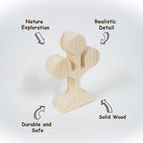 Natural Wooden Circular Leaf Tree Toy