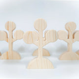 Natural Wooden Circular Leaf Tree Toy
