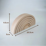Montessori Wooden Arch Stacker Toy for Toddlers
