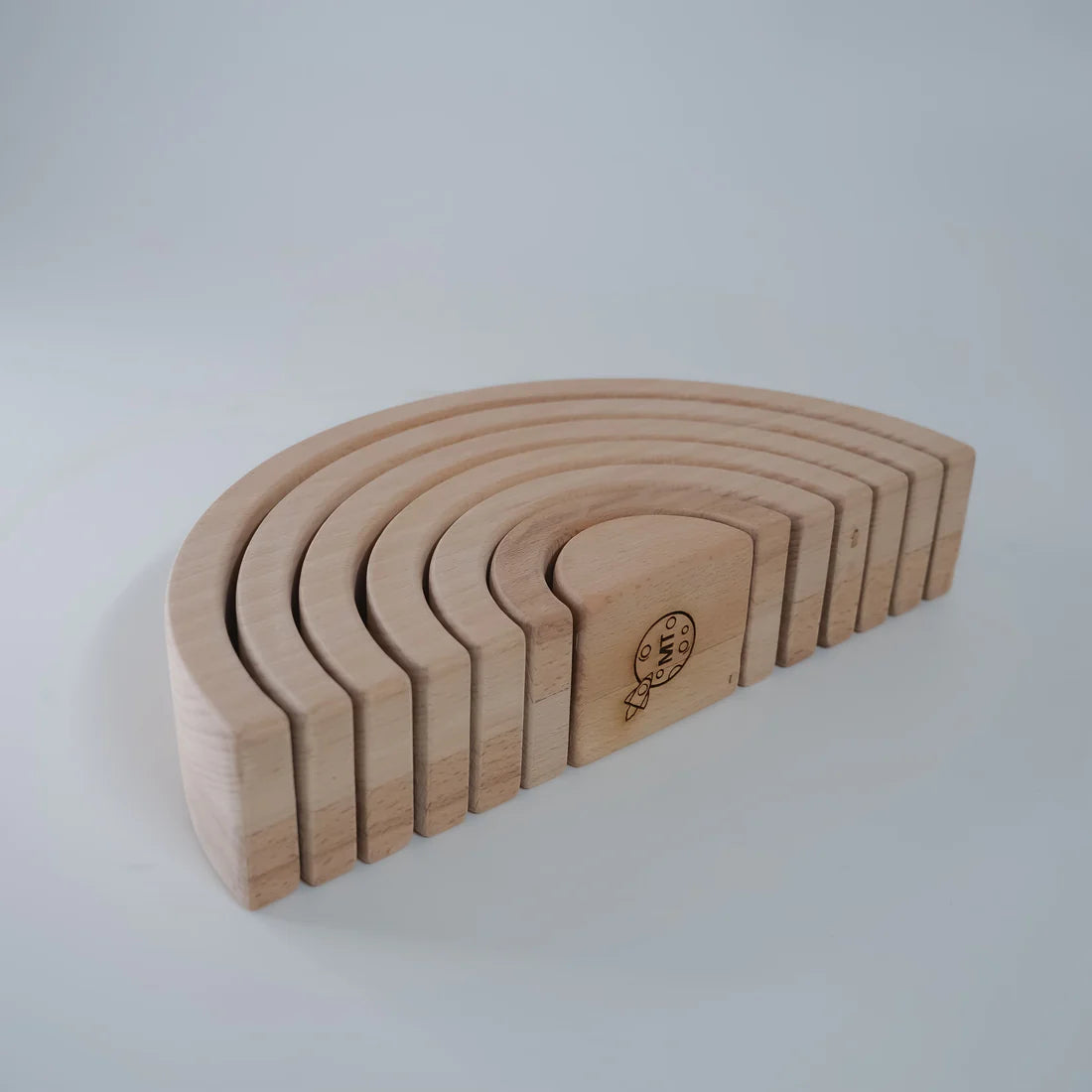 Montessori Wooden Arch Stacker Toy for Toddlers