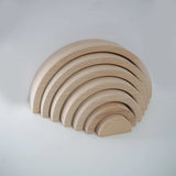 Montessori Wooden Arch Stacker Toy for Toddlers
