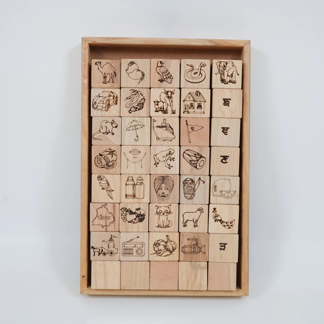 Educational Blocks Set (4-In-1) - Punjabi