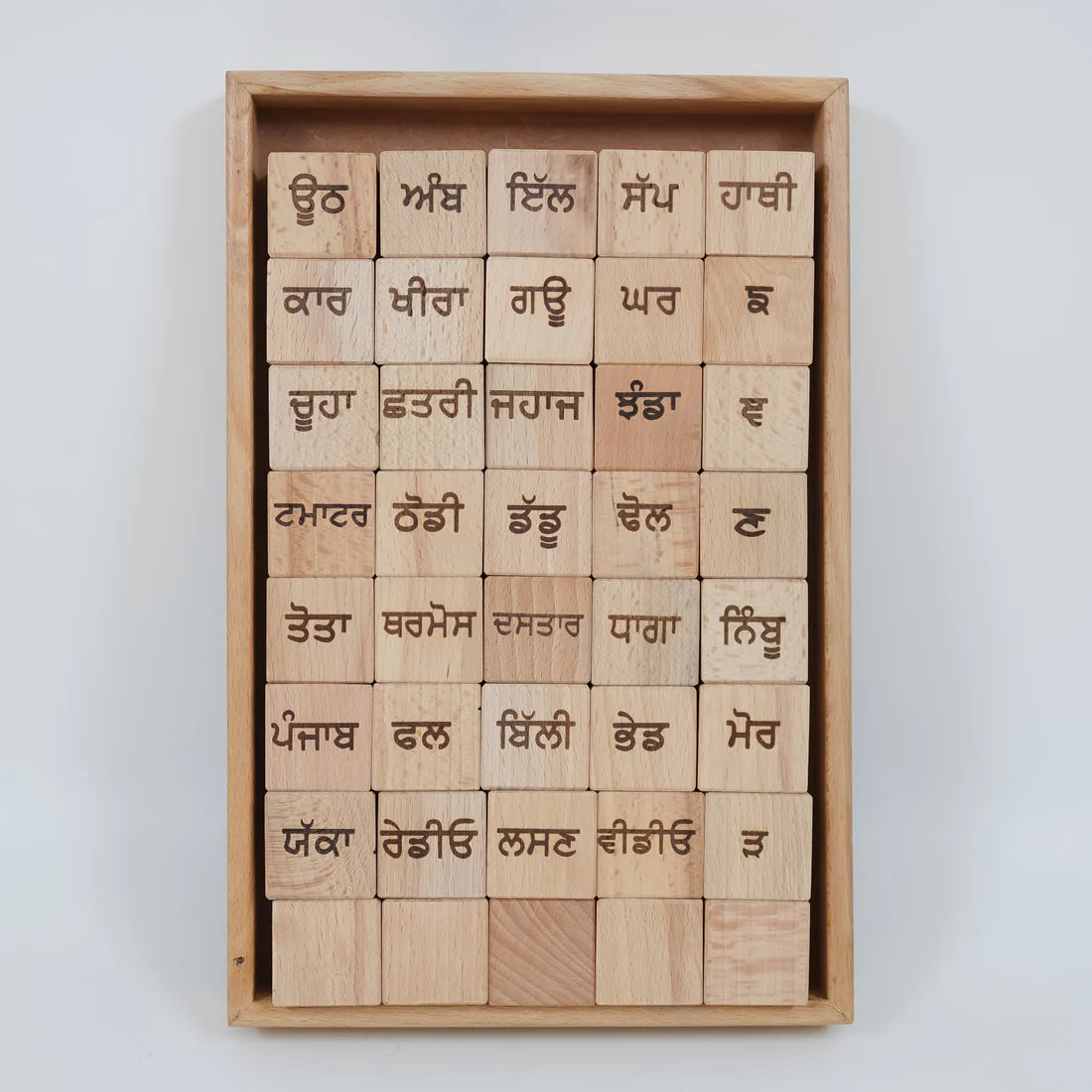 Educational Blocks Set (4-In-1) - Punjabi