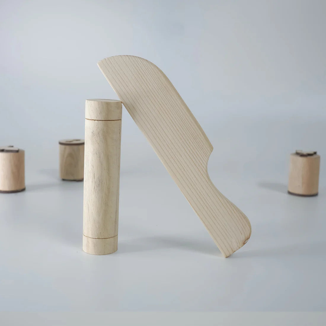 Animal Footprint Stamp Set with Wooden Rolling Pin and Knife