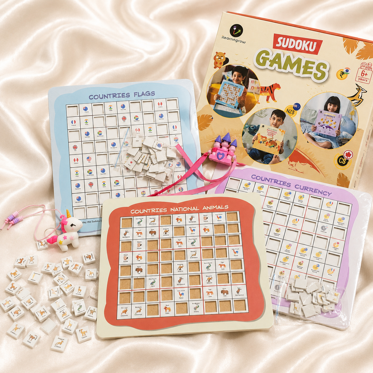 ILearnnGrow Brain Booster Rakhi Combo – Educational Sudoku Set with Rakhi for Kids