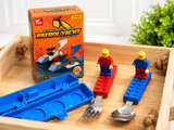 ILearnnGrow Lego Rakhi Hamper – Creative Gift Basket with Lego Frame, Pencil, Cutlery Set, Sharpener & Rakhi
