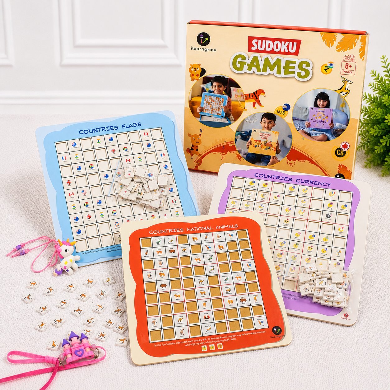 ILearnnGrow Brain Booster Rakhi Combo – Educational Sudoku Set with Rakhi for Kids