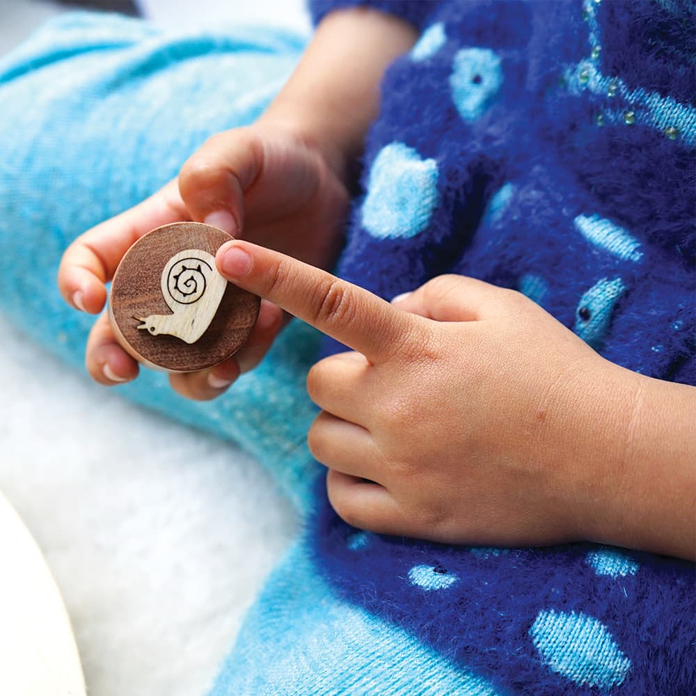 Eco-Friendly Wooden Insect Stamp Set for Toddlers | Montessori Playdough Learning Toy