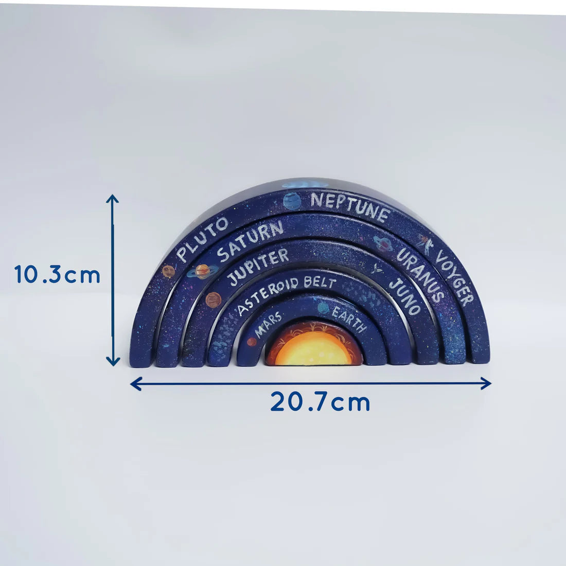 Solar System Wooden Stacker Toy